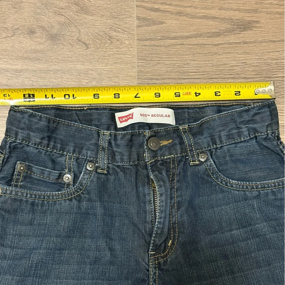 Levi's 505 Regular‎ Fit Jeans Women's 12 Reg W26 L26 Dark Wash Straight Leg